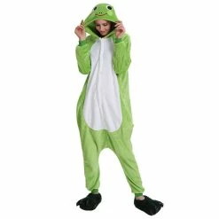 Etaya Frog Kigurumi Animal Onesie Pajama Costumes For Adult
