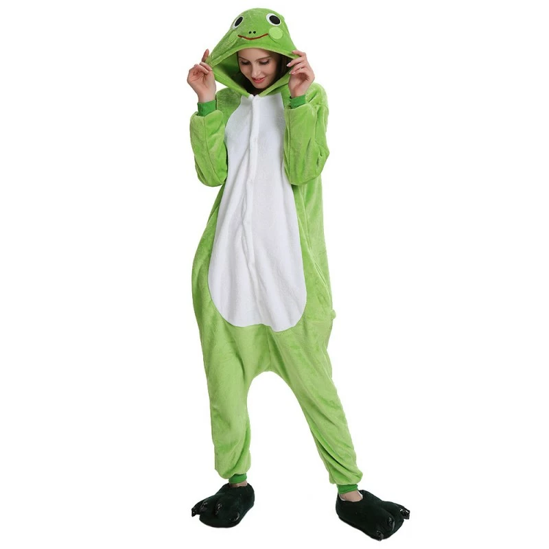 Etaya Frog Kigurumi Animal Onesie Pajama Costumes For Adult
