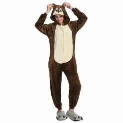 Etaya Chipmunk Kigurumi Animal Onesie Pajama Costumes For Adult