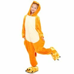 Etaya Kids Fire Dragon Kigurumi Animal Onesies Pajamas