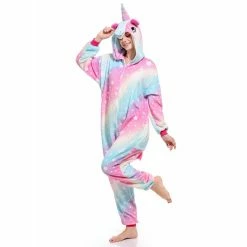Etaya Starry Sky Unicorn Onesie Pajamas Animal Onesies For Adult