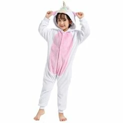 Etaya Kids Golden Horn Unicorn Kigurumi Animal Onesies Pajamas