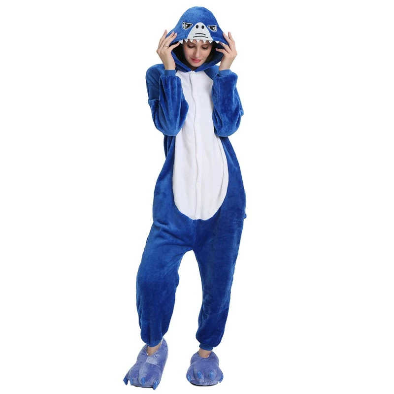 Etaya Shark Kigurumi Animal Onesie Pajama Costumes For Adult