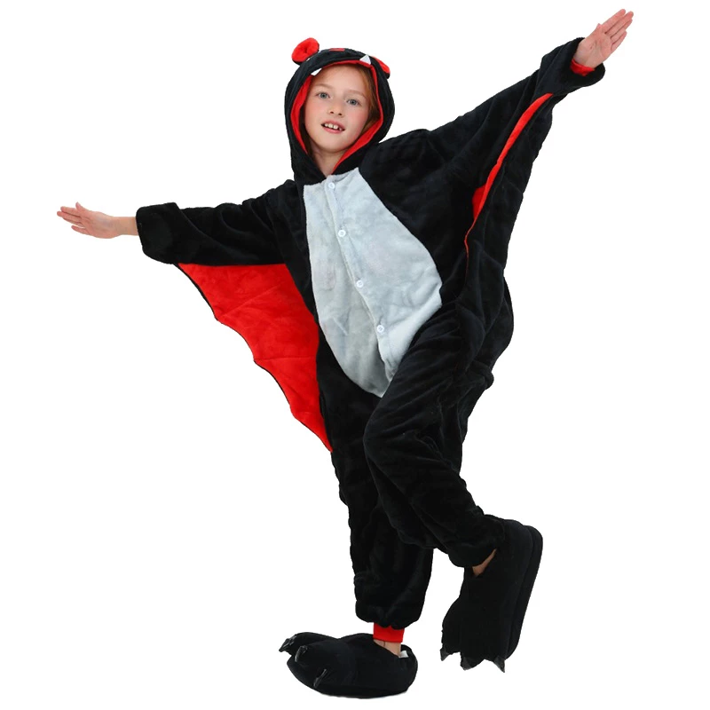 Etaya Kids Bat Kigurumi Onesies Pajamas Animal Costumes