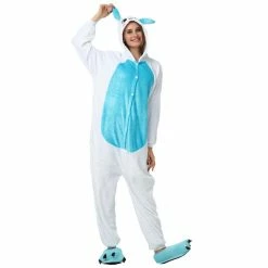 Etaya Blue Rabbit Kigurumi Onesies Pajamas Animal Onesies For Adult