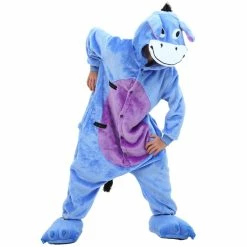 Etaya Kids Eeyore Donkey Kigurumi Animal Onesies Pajamas