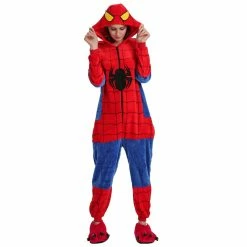 Etaya Spiderman Kigurumi Onesies Pajamas Animal Onesies For Adult