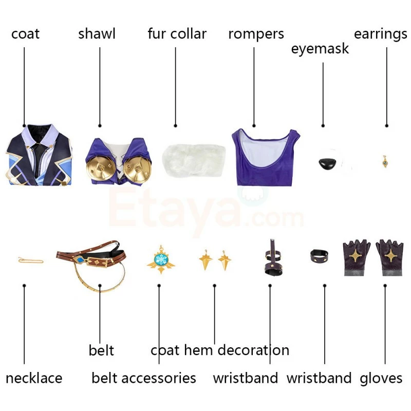 Etaya Kaeya Costume Genshin Impact Cosplay Suits - Image 30