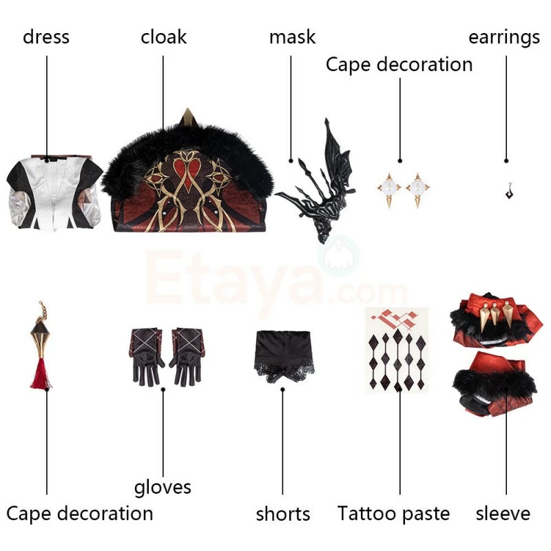 Etaya La Signora Costume Genshin Impact Cosplay Suits - Image 25