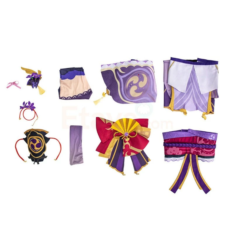 Etaya Game Genshin Impact Suit Raiden Shogun Baal Cosplay Costumes - Image 26