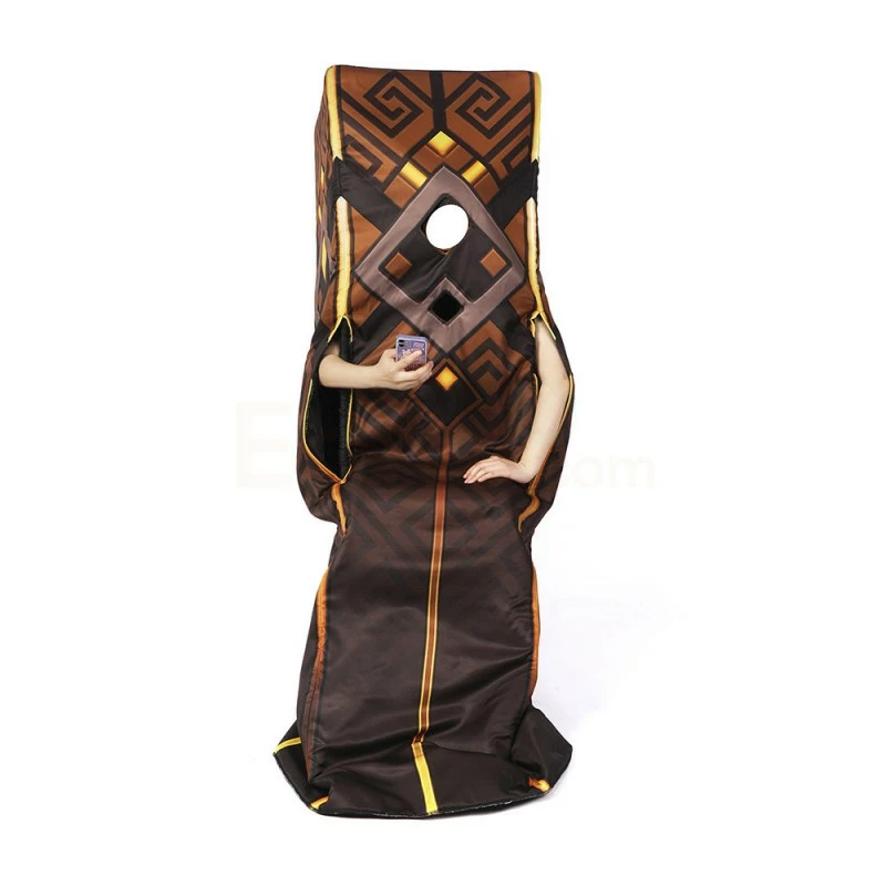 Etaya Genshin Impact Cosplay Suits Zhongli Rock Pillar Halloween Costume - Image 2