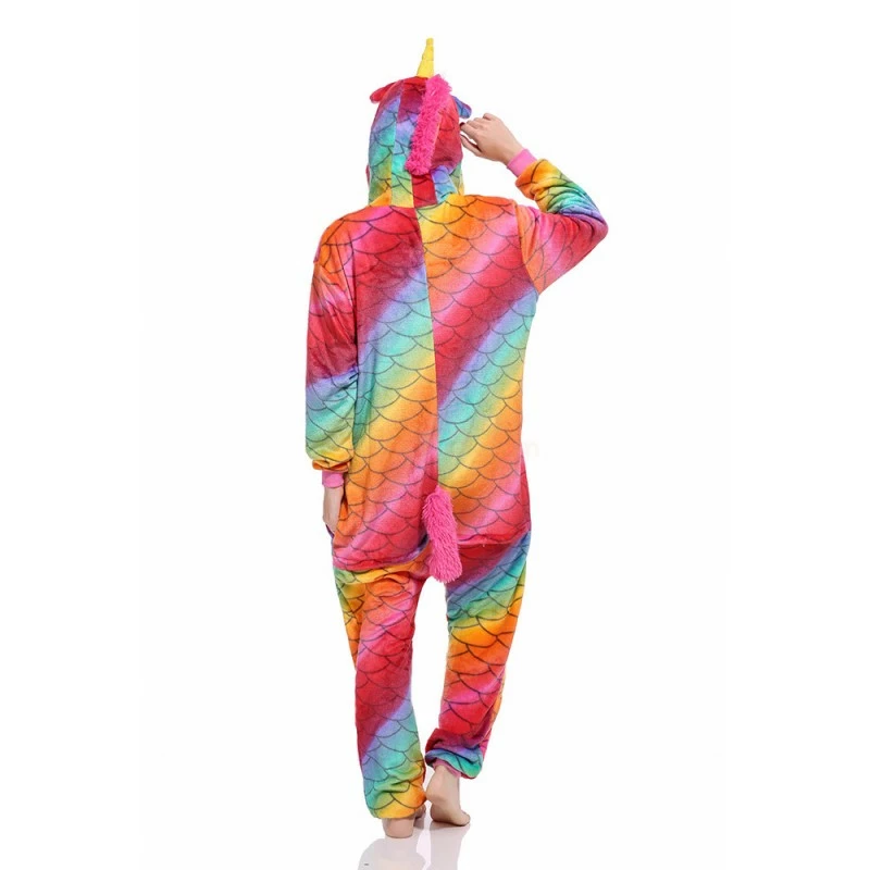 Etaya Fish Scale Unicorn Onesie Pajamas Animal Onesies For Adult - Image 5