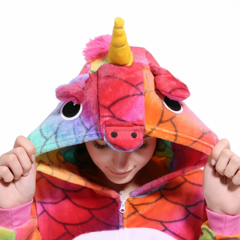 Etaya Fish Scale Unicorn Onesie Pajamas Animal Onesies For Adult - Image 6