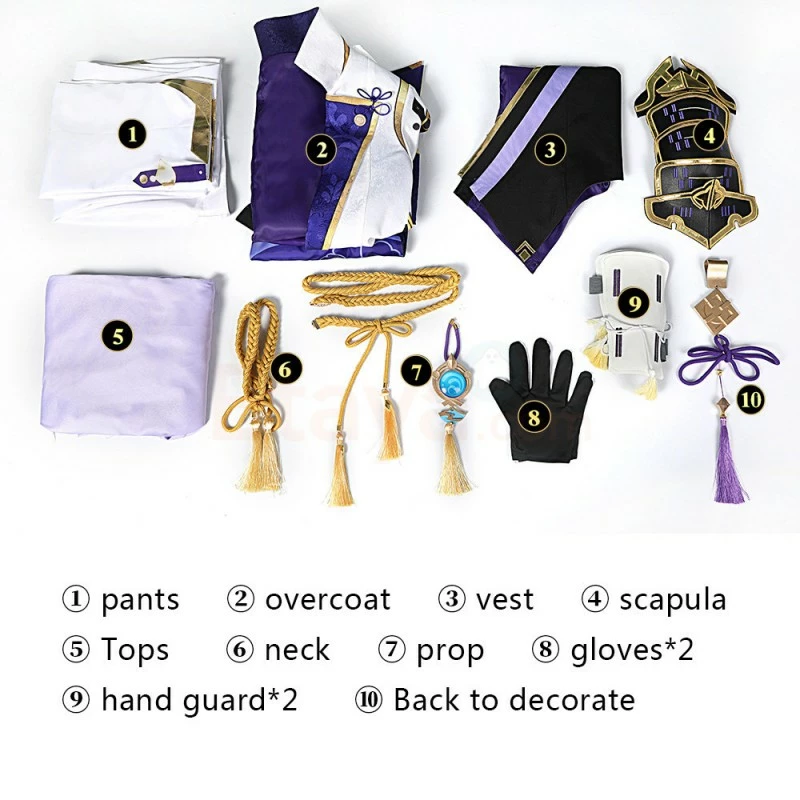 Etaya Genshin Impact Kamisato Ayato Cosplay Costumes - Image 15