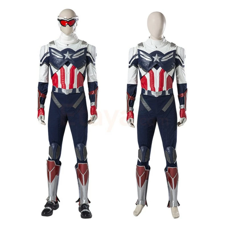 Etaya Captain America Sam Wilson Cosplay Costume The Falcon And The Winter Soldier Suits - Image 3