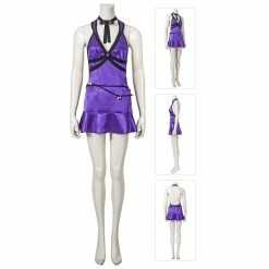 Etaya Tifa Lockhart Purple Dress Final Fantasy VII Remake Cosplay Costume