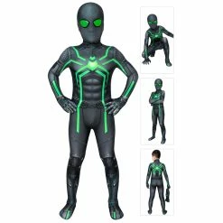 Etaya SpiderMan Suit For Kids PS4 Stealth Big Time Cosplay Costume