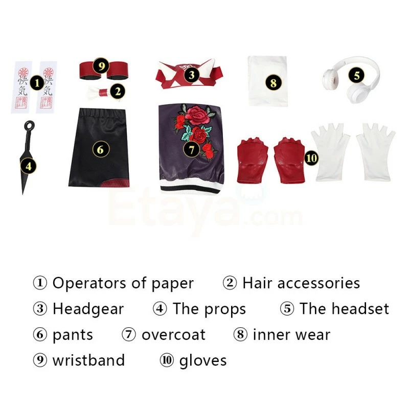 Etaya Overwatch 2 Cosplay Suits OW2 Kiriko Costume - Image 6