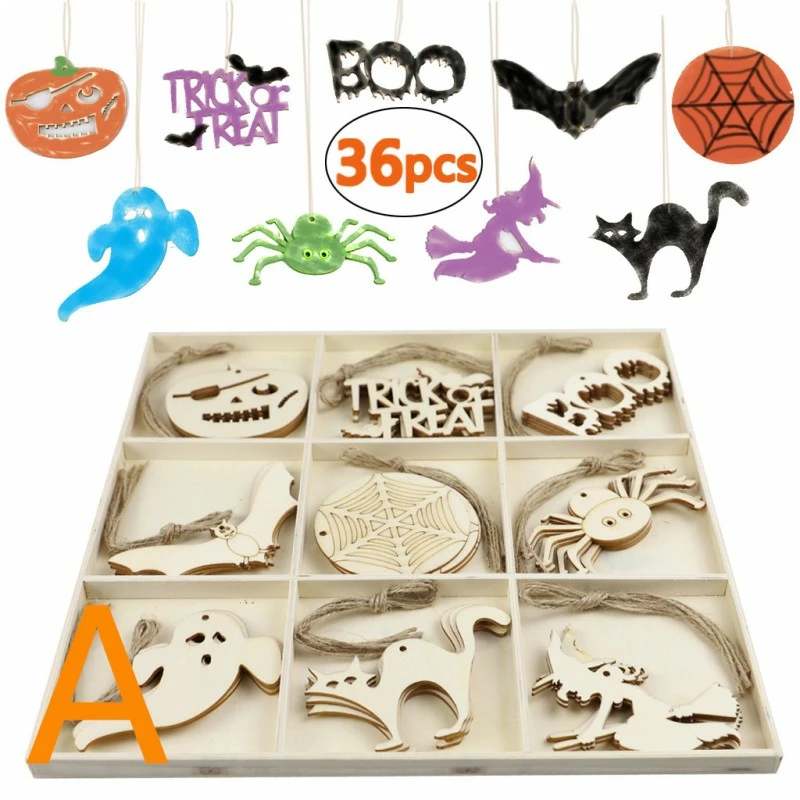 Etaya Creative Wooden Crafts Party Decorations For Halloween - Image 3