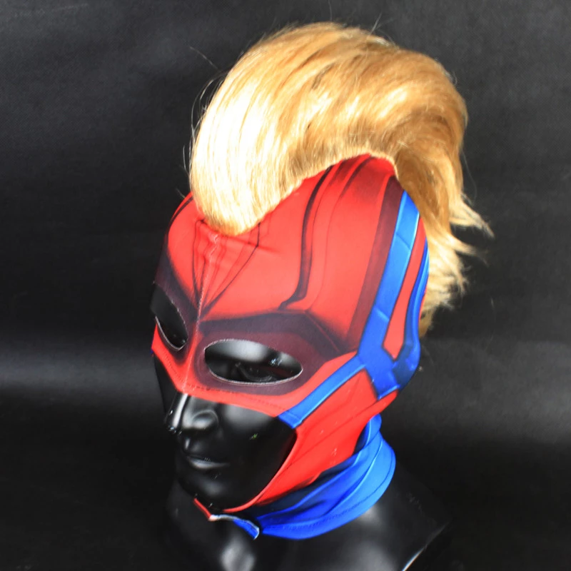 Etaya Marvel Movie Captain Marvel Cosplay Carol Danvers Mask - Image 2