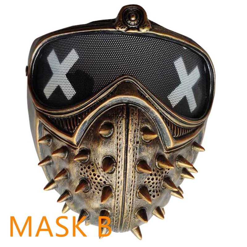Etaya Halloween Prom Party Cosplay Helmet Watch Dog Half Face Mask - Image 6