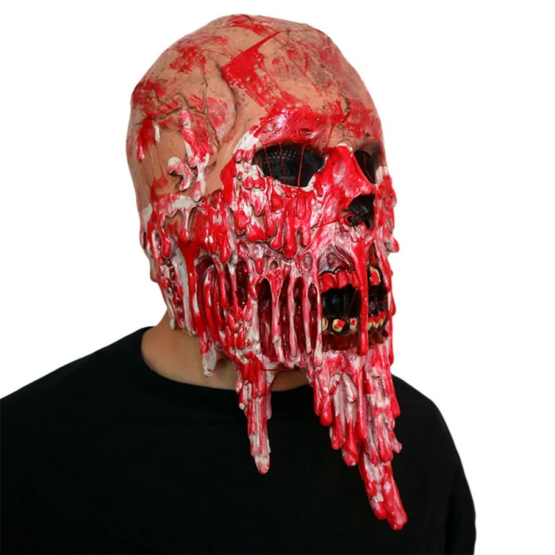 Etaya Halloween Horror Helmet Walking Dead Blood Face Mask - Image 3