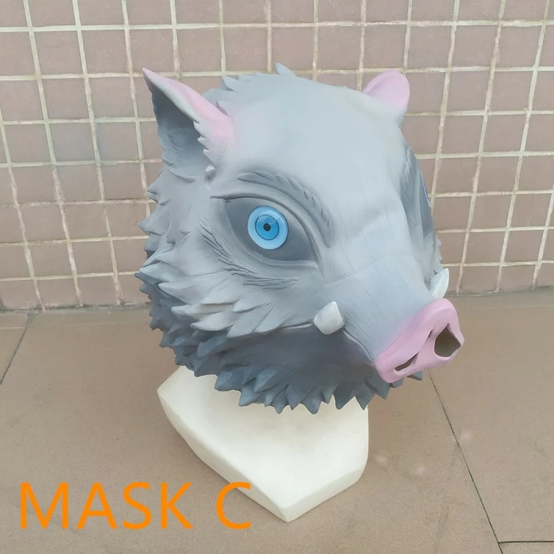 Etaya Anime Cosplay Props Demon Slayer Blade Mouth Hirasuke Boar Mask - Image 8
