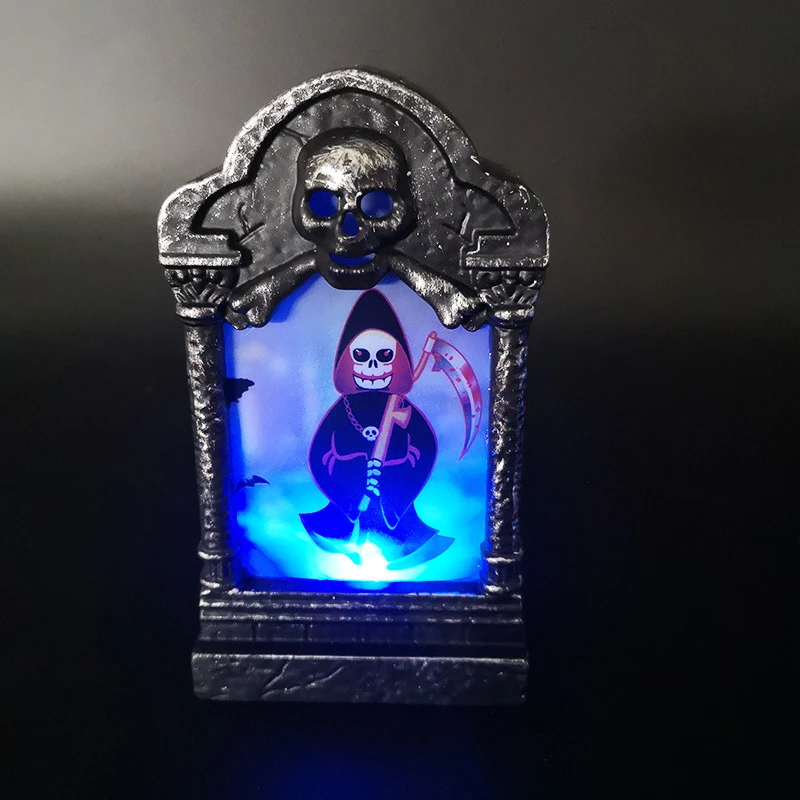 Etaya Halloween Scene Layout Props Luminous Tombstone Decorations - Image 3