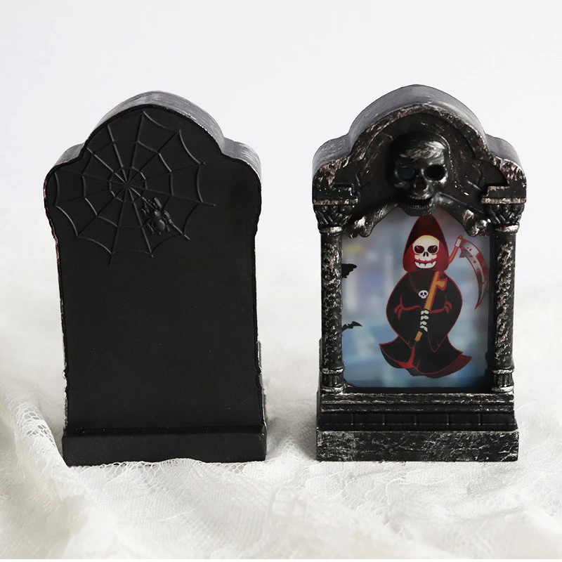 Etaya Halloween Scene Layout Props Luminous Tombstone Decorations - Image 2