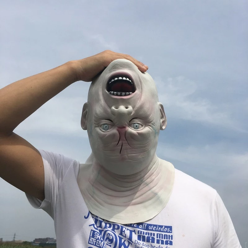 Etaya Halloween Horror Helmet Upside Down Alien Mask - Image 4