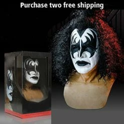 Etaya Halloween Horror Cosplay Helmet KISS- Band Lead Singer Gene Simmons Mask