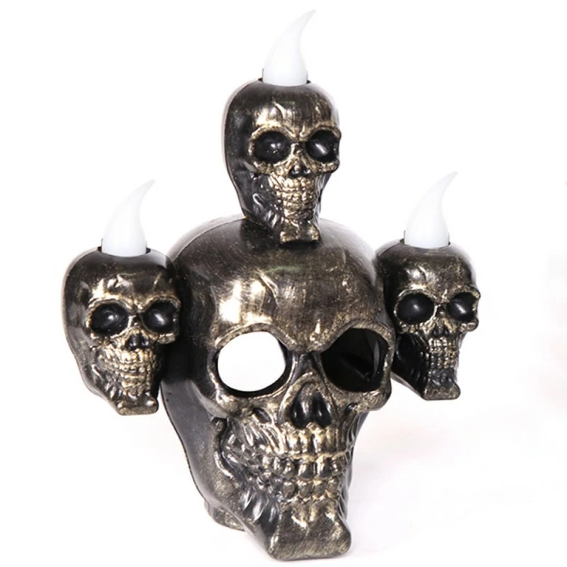 Etaya Luminous Skull Decorations Halloween Smoke Sandalwood Skull Decorations - Image 5