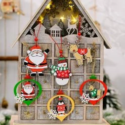 Etaya Christmas Tree Decoration Christmas Wooden Pendant
