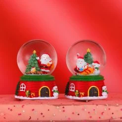 Etaya Christmas Light Up Music Crystal Ball Crafts