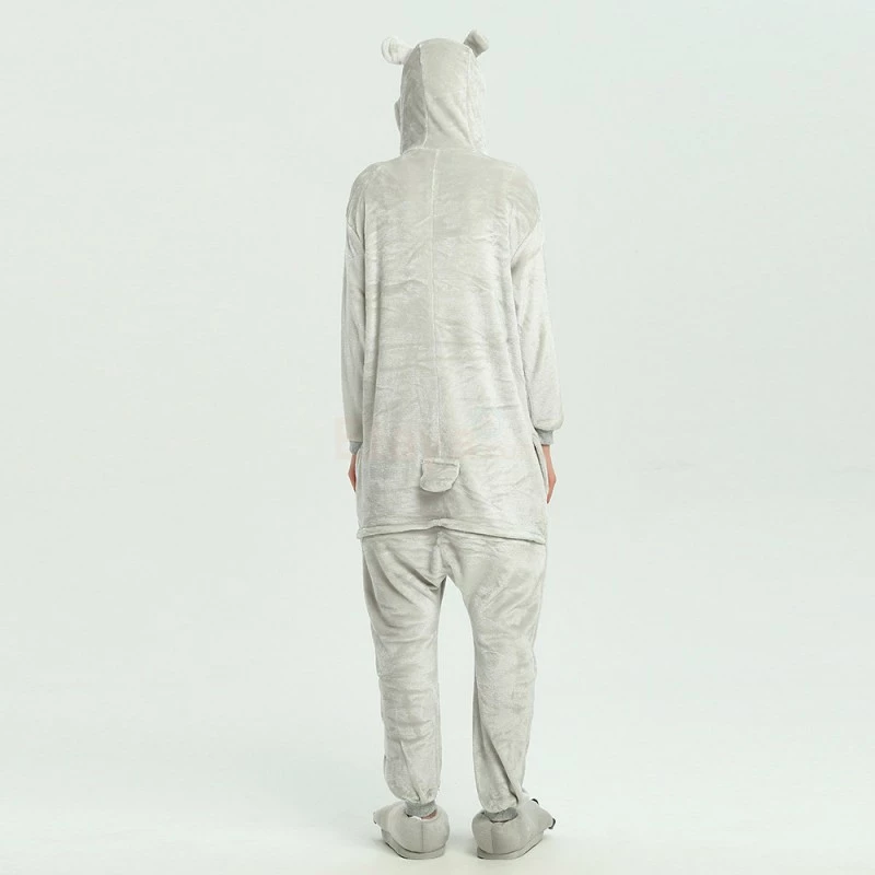 Etaya Grey Koala Kigurumi Animal Onesie Pajama Costumes For Adult - Image 5