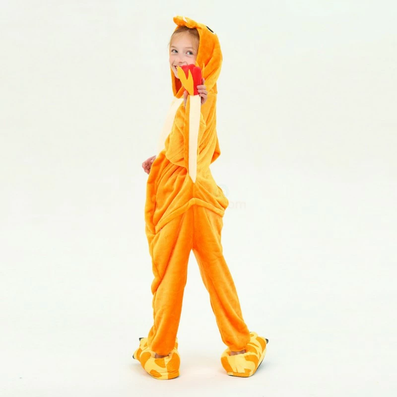 Etaya Kids Fire Dragon Kigurumi Animal Onesies Pajamas - Image 9
