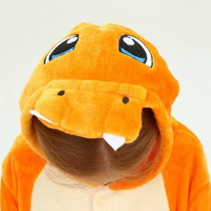 Etaya Kids Fire Dragon Kigurumi Animal Onesies Pajamas - Image 11