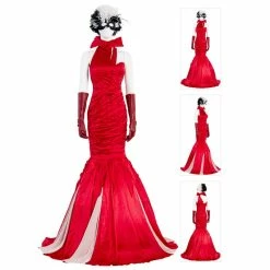 Etaya Cruella De Vil Costume 2021 Movie Cruella Dress Cosplay Suit