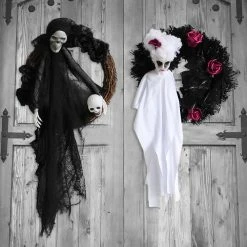 Etaya White Ghost Props Terror Hanging Doors Decorated Haunted House Halloween Party Props