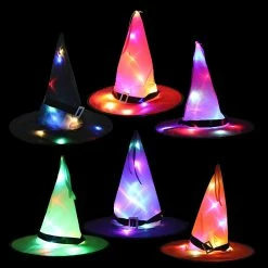 Etaya Glowing Witchs Hat Halloween Hats