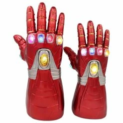 Etaya The New Avengers Cosplay Gloves Iron Man Glowing Gloves