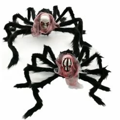 Etaya Simulation Skull Plush Spider Horror Props For Halloween Party Decoration