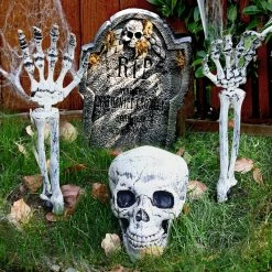 Etaya Simulation Human Plastic Skeleton Halloween Horror Skeleton Set
