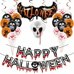 Etaya Halloween Props Venue Decoration Spoof Skull Aluminum Balloon
