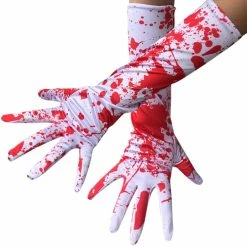 Etaya Halloween Horror Cosplay Gloves Blood Drop Gloves