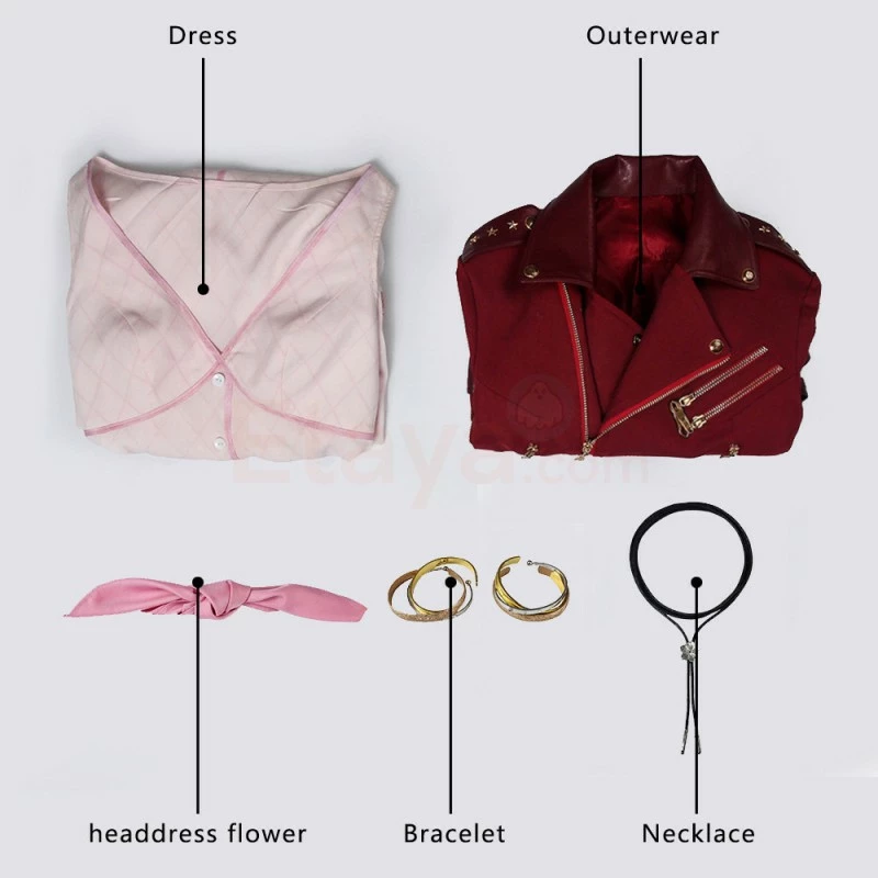 Etaya Aerith Gainsborough Cosplay Costume Final Fantasy VII FF7 Cosplay Suits - Image 20