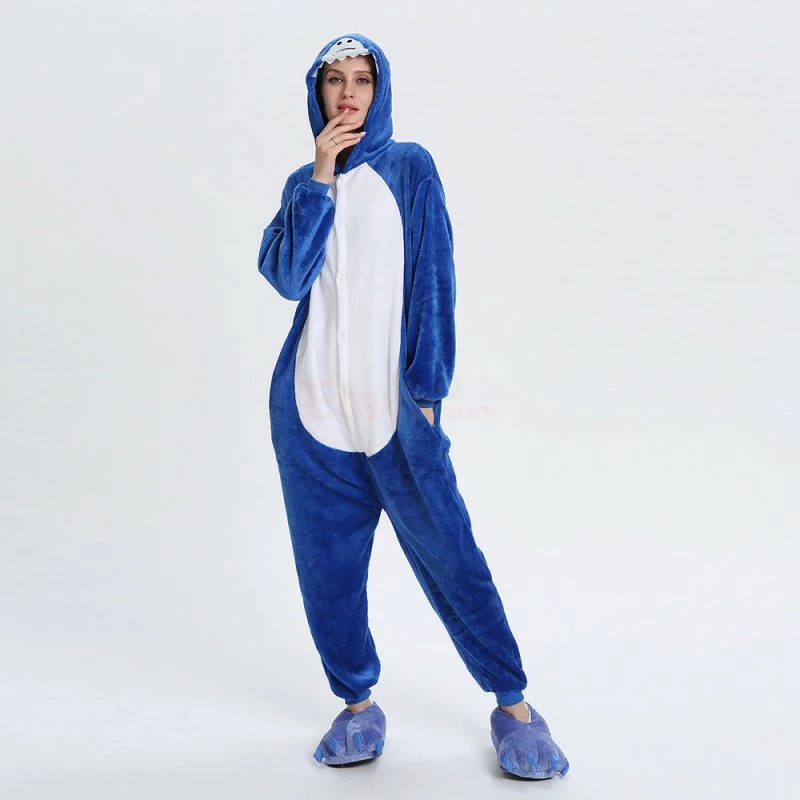 Etaya Shark Kigurumi Animal Onesie Pajama Costumes For Adult - Image 8