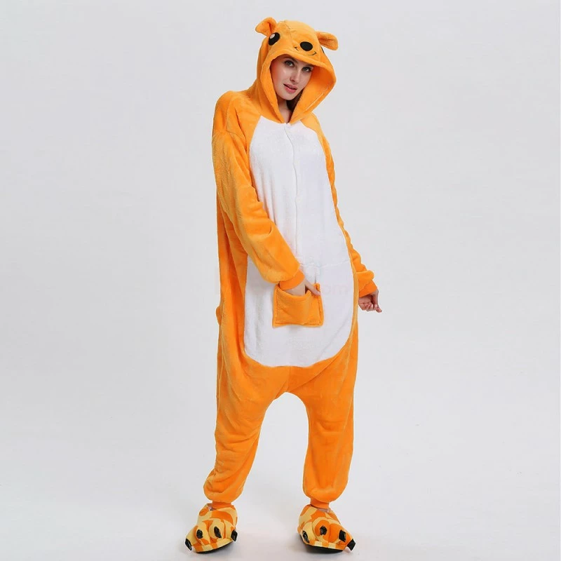 Etaya Kangaroo Kigurumi Animal Onesie Pajama Costumes For Adult - Image 9