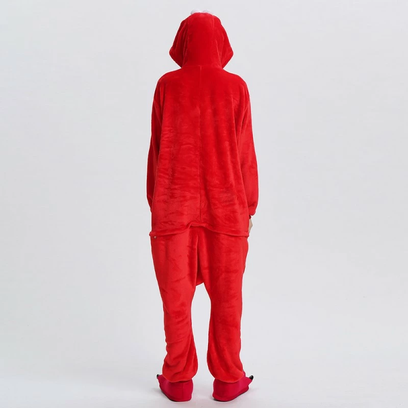 Etaya Red Sesame Street Elmo Kigurumi Onesies Pajamas Animal Onesies For Adult - Image 5