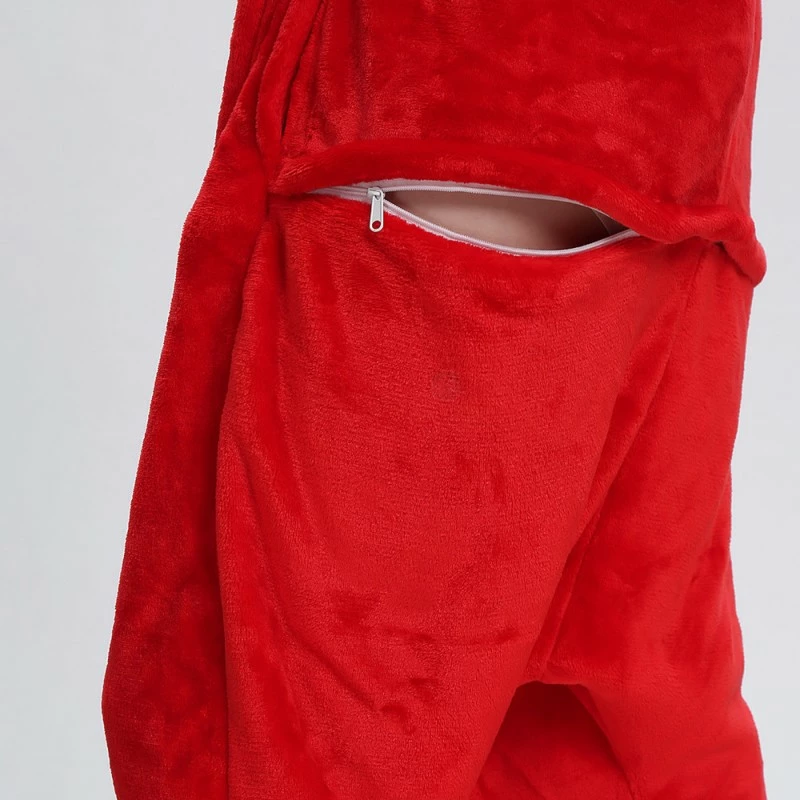 Etaya Red Sesame Street Elmo Kigurumi Onesies Pajamas Animal Onesies For Adult - Image 16